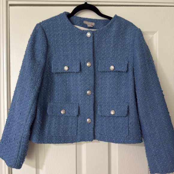 H&M Jackets & Blazers - Blue Women's Tweed Blazer